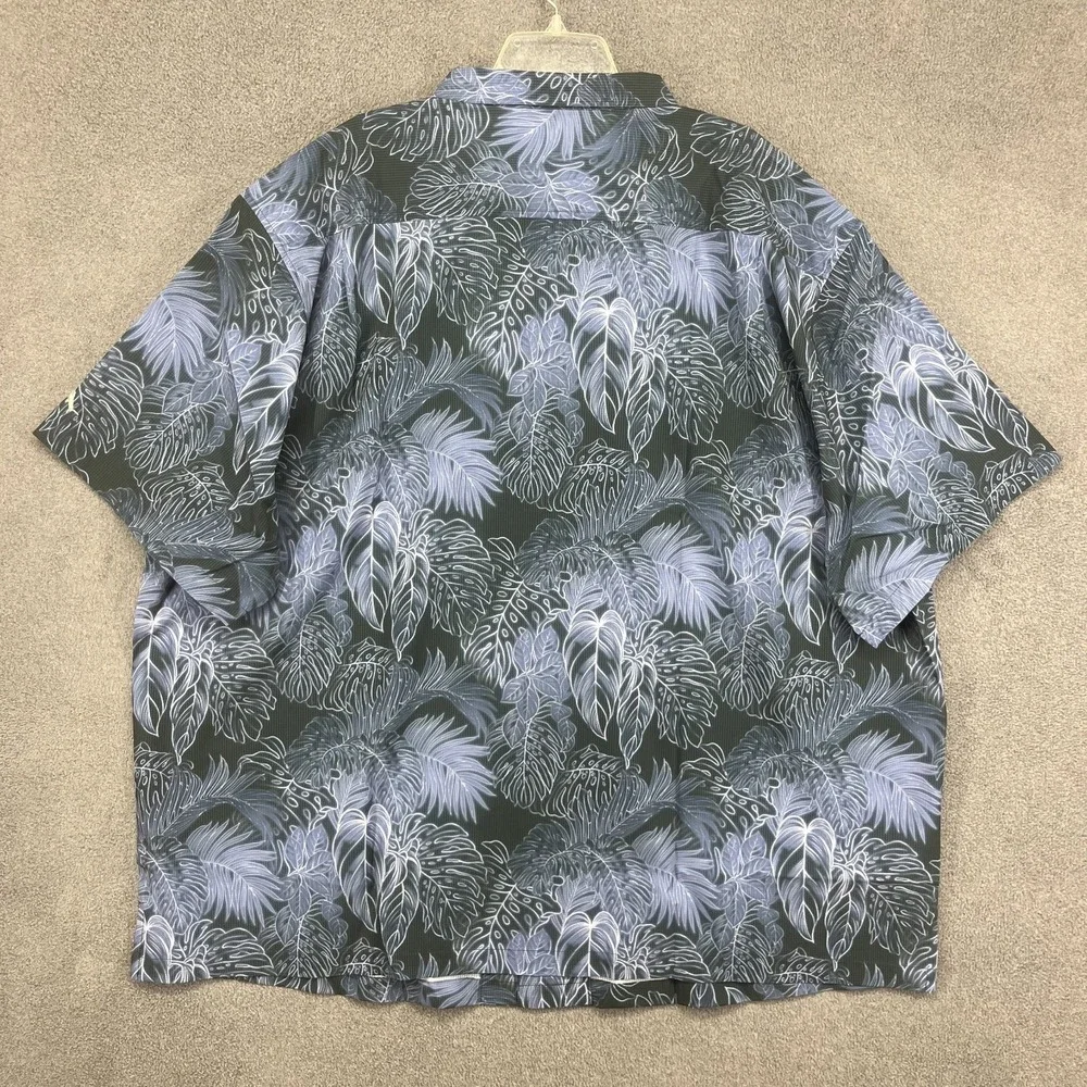 TOMMY BAHAMA Mens 4XLB 4XL BIG CORE SPORT STRETCH HAWAIIAN SHIRT COAST BLUE NOTE